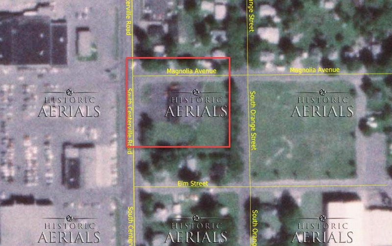 Family House Restaurant - Family House On 1986 Aerial Photo